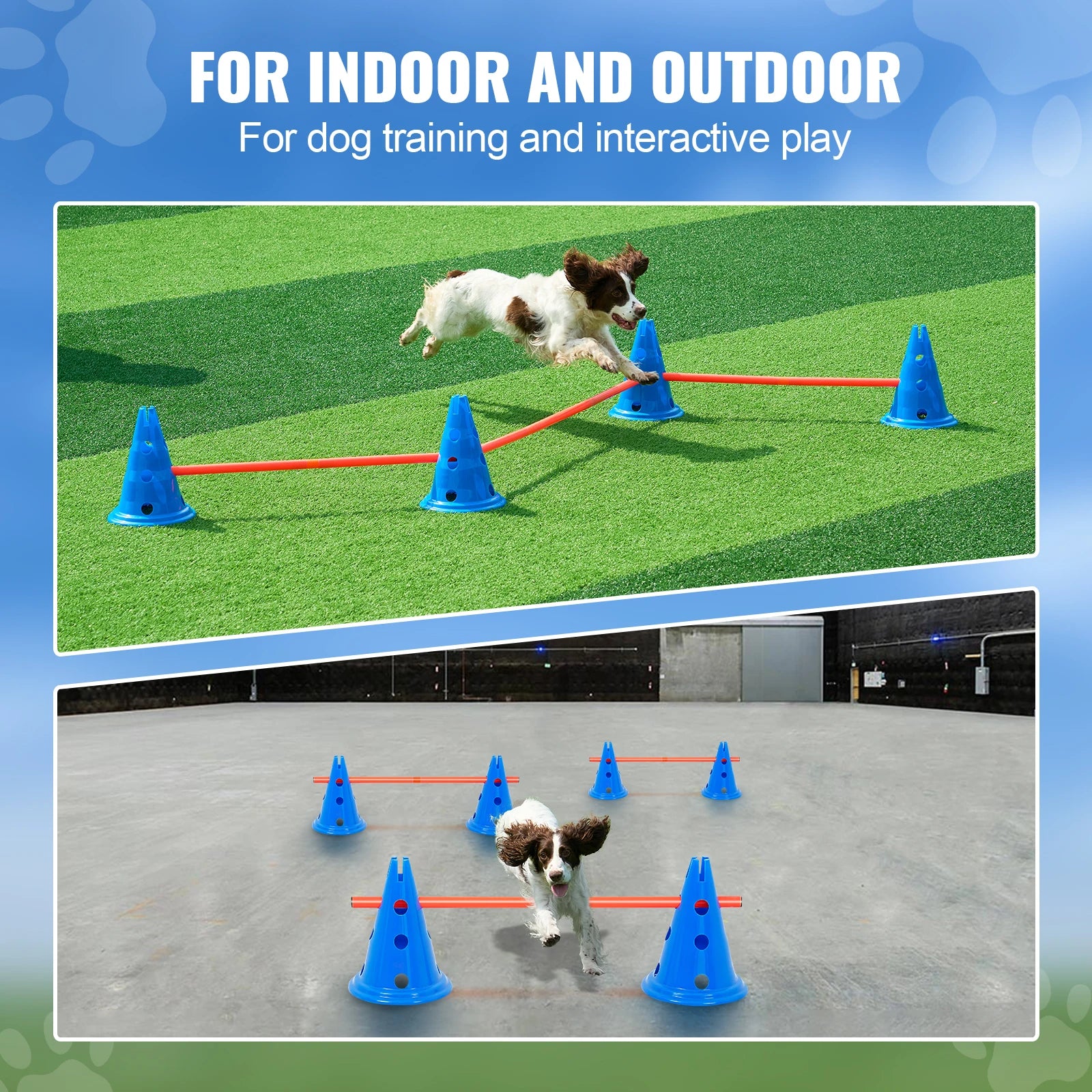 Dog Agility Hurdle Cone Set