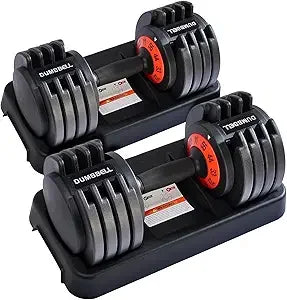 Kanchimi 55lb Adjustable Dumbbell Set