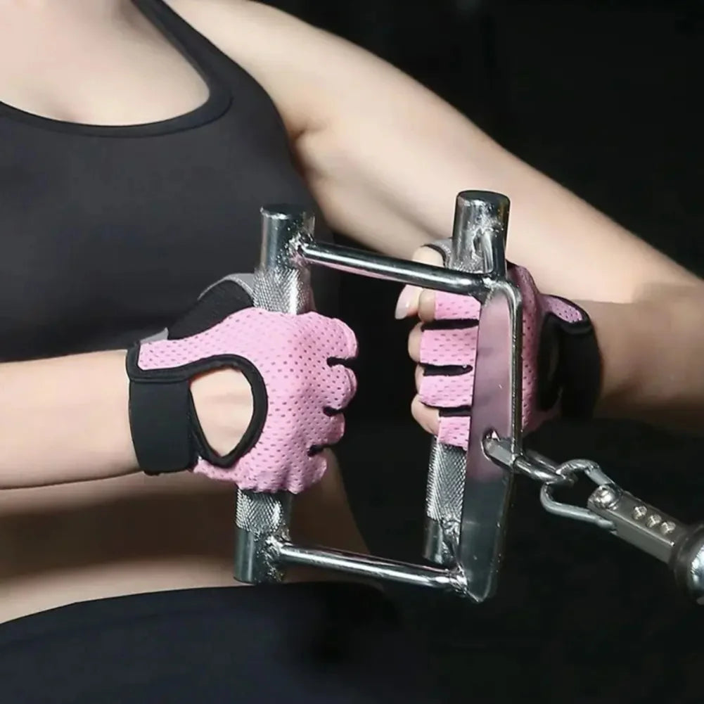 Breathable Cycling Fingerless Gym Gloves