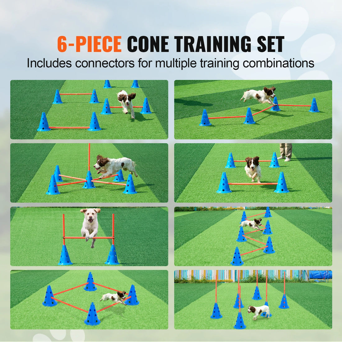 Dog Agility Hurdle Cone Set