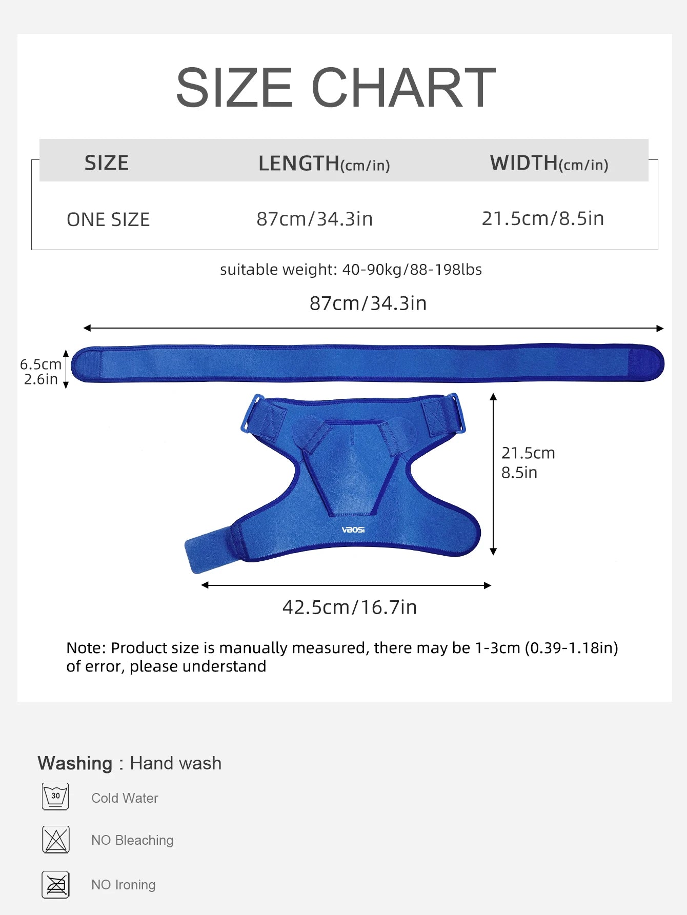 Breathable Adjustable Shoulder Brace Unisex