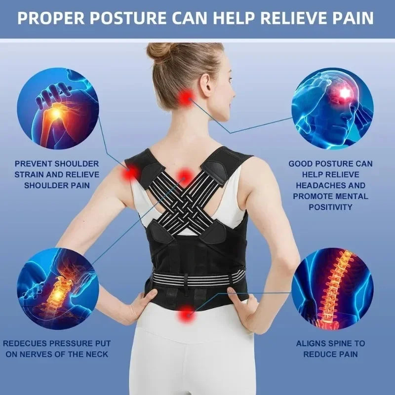 Adjustable Back Posture Corrector Belt