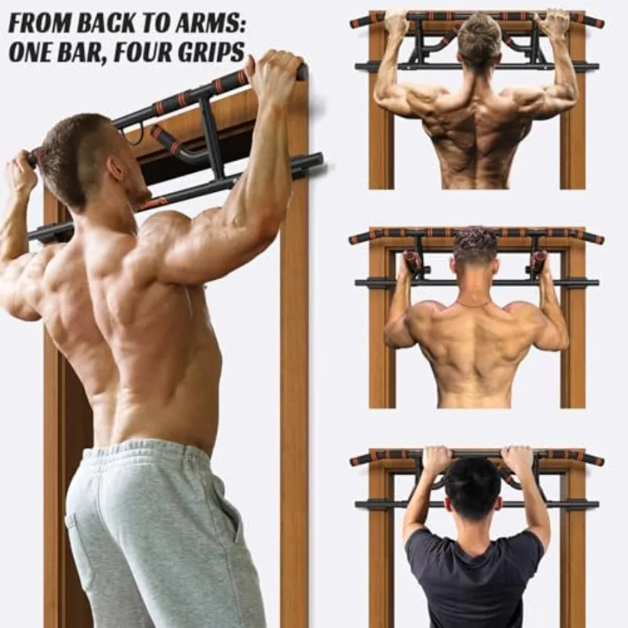 Doorway Folding Multi-Grip Pull-Up Bar