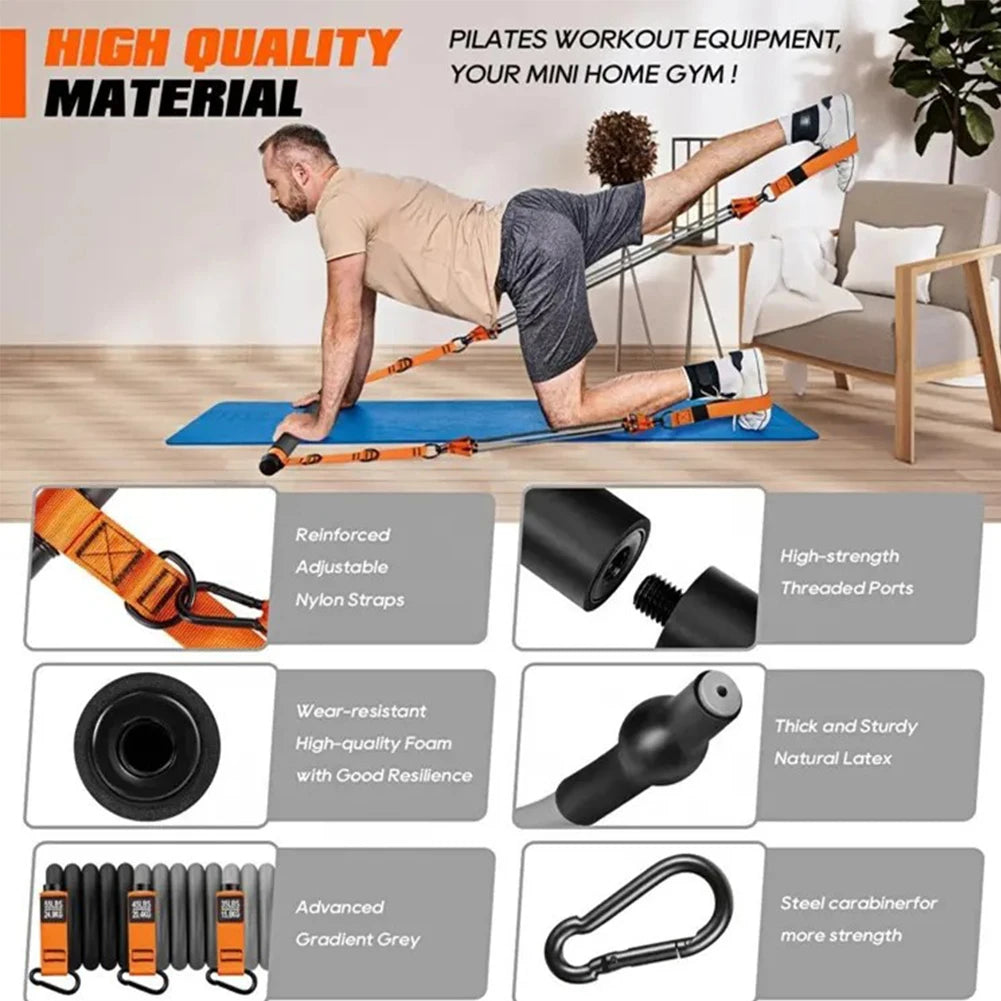 Pilates Weighted Exercise Resistance Bar Set