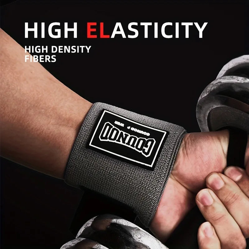 Pair Adjustable Weightlifting Wrist Support Wraps
