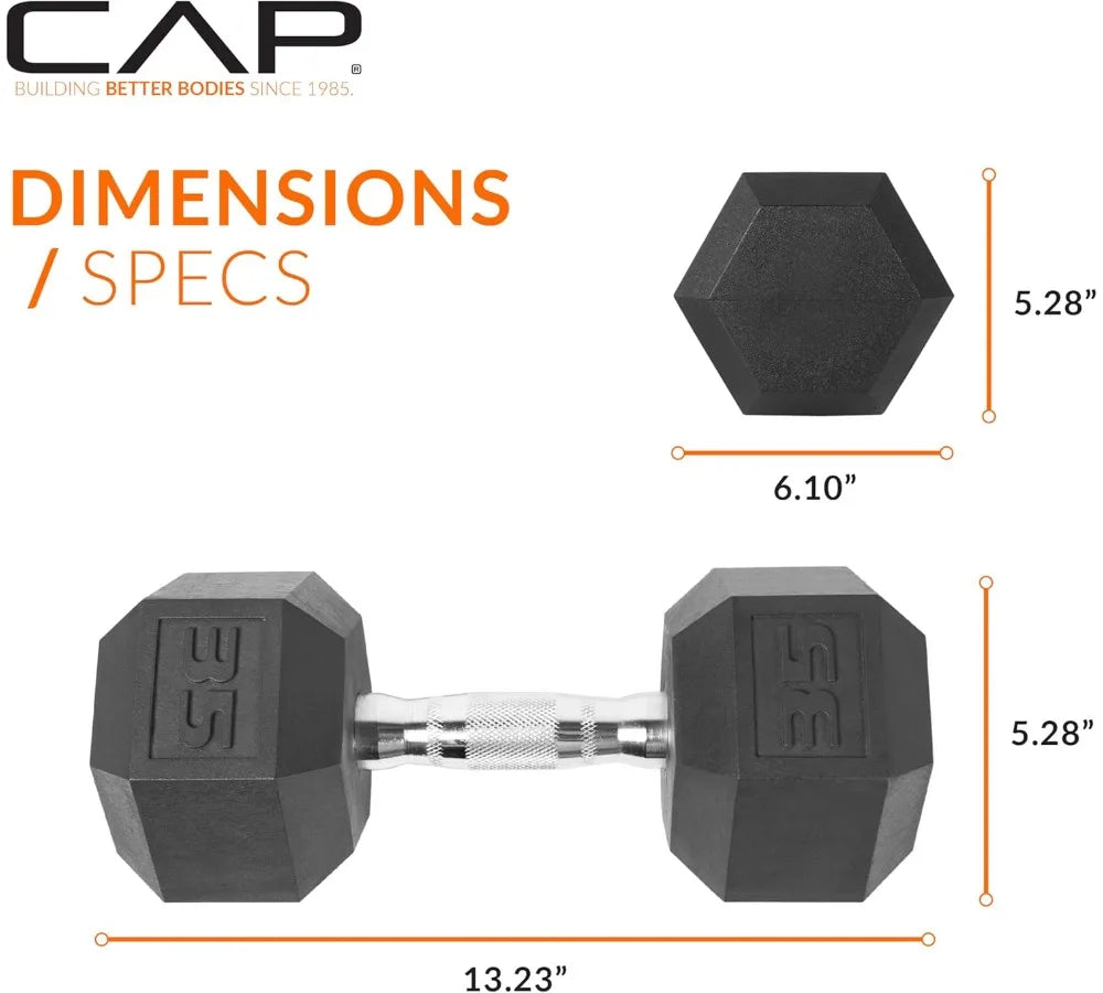 Coated Hex Dumbbell Set Home Gym