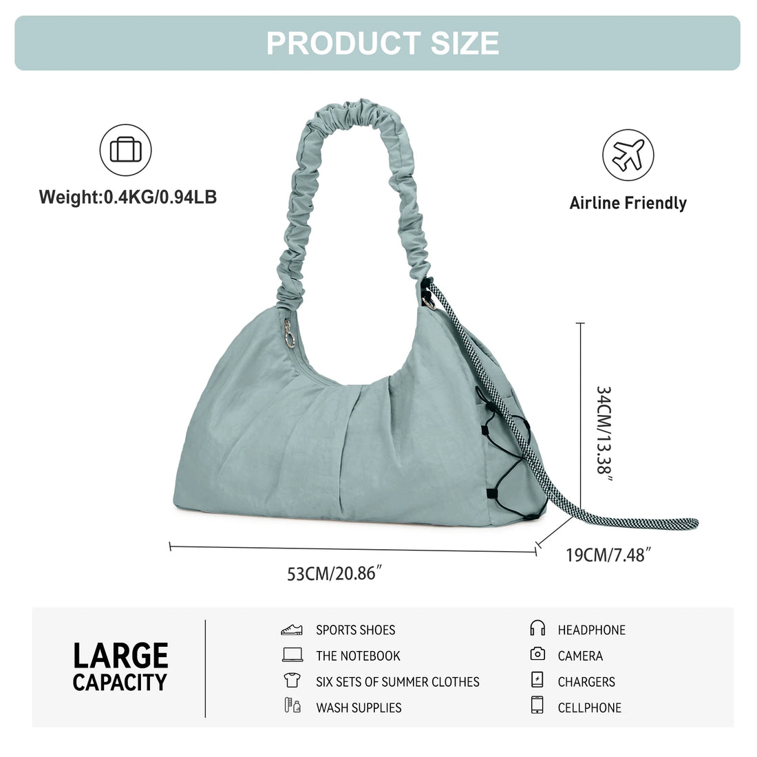 Large Capacity Versatile Gym Training Bag