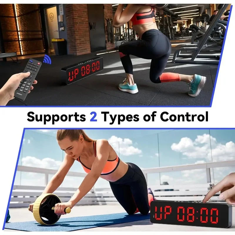 Ultra-Clear LED Gym Interval Timer