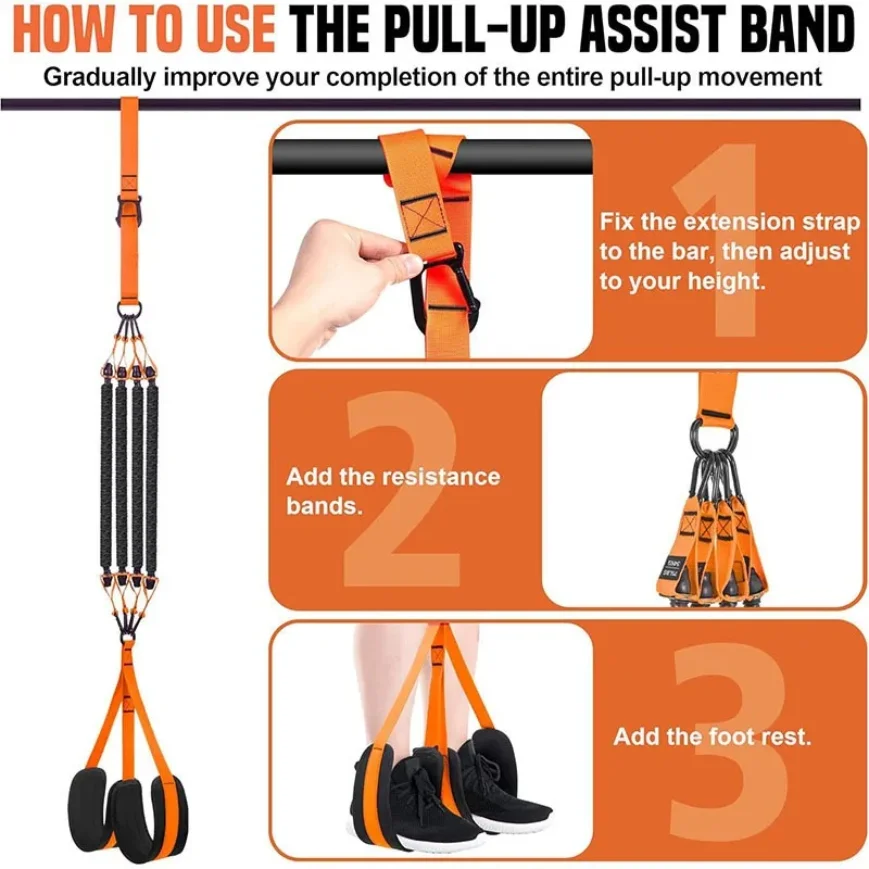 Pull-Up Assistance Resistance Bands Set