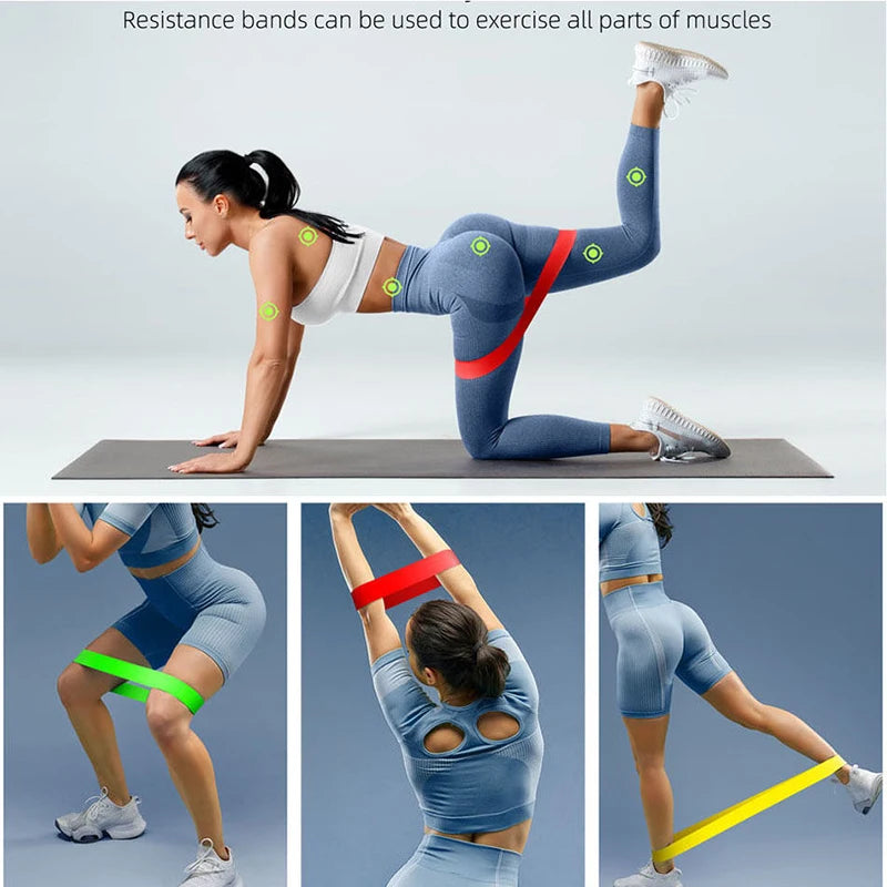 Colorful TPE Yoga Resistance Bands