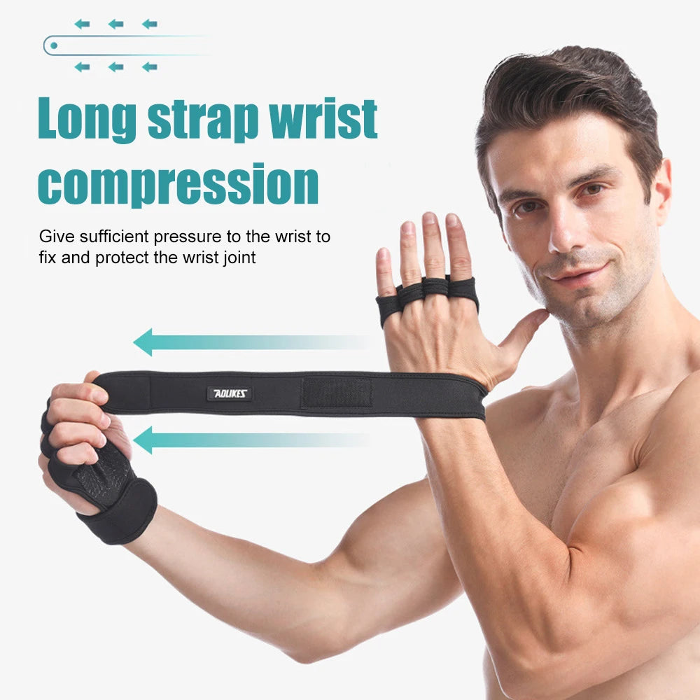 Pair Wrist Wrap Workout Gloves
