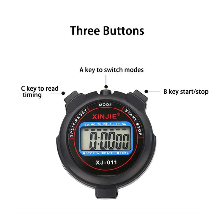 Professional Pocket Digital Stopwatch Timer