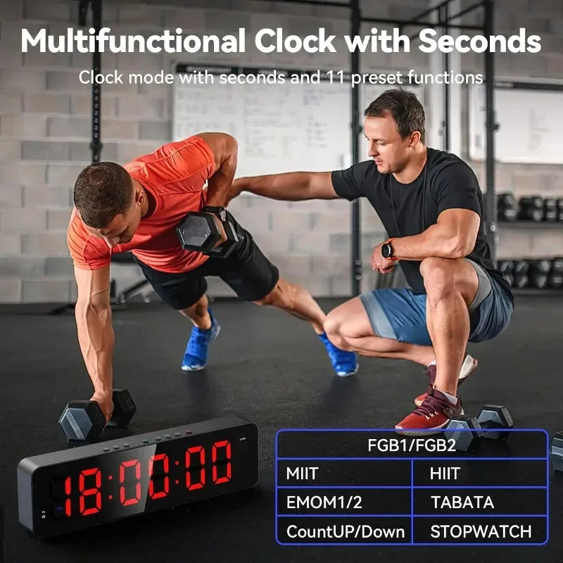 Ultra-Clear LED Gym Interval Timer