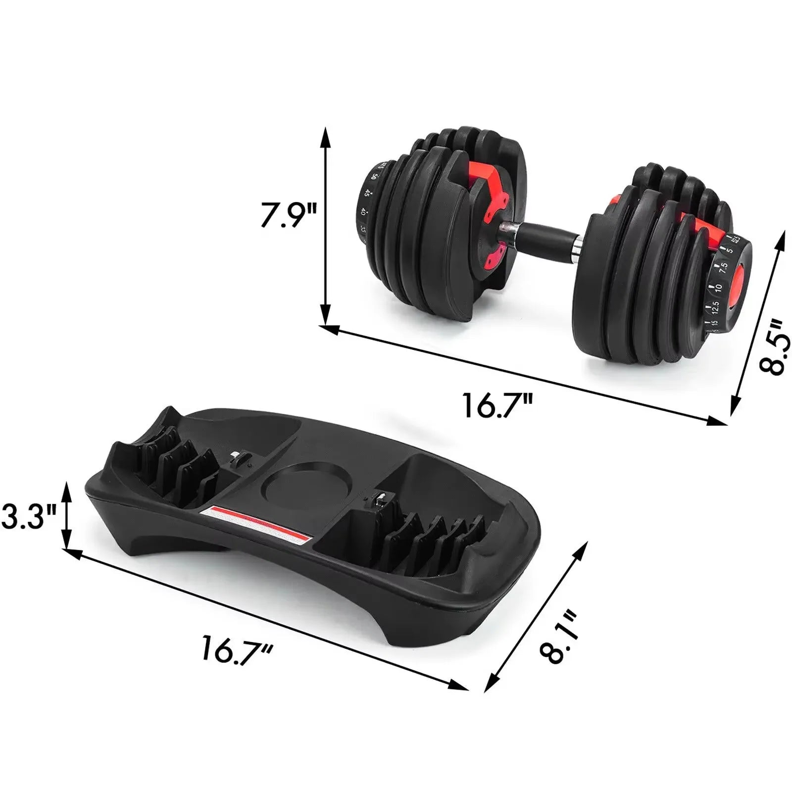 Sihao Adjustable Dumbbells 24/40KG Set