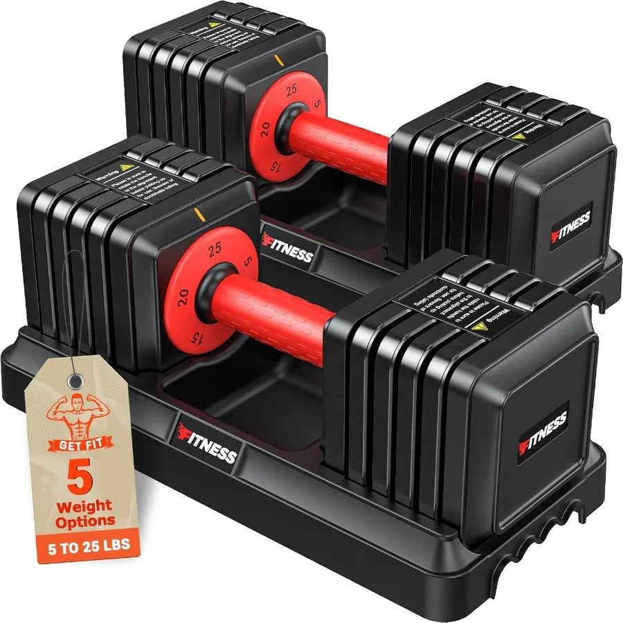 Adjustable 5-in-1 Dumbbells Home Gym