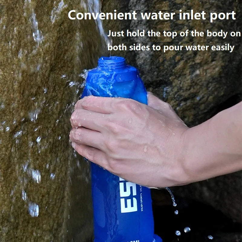 Soft Silicone Running Water Bottle