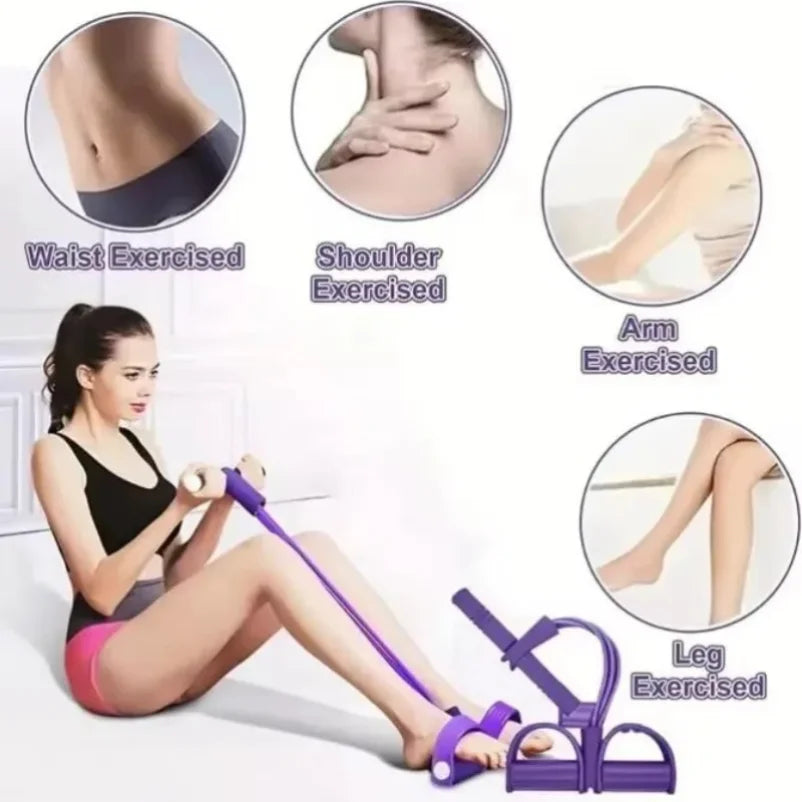 6-Tube Elastic Yoga Pedal Puller