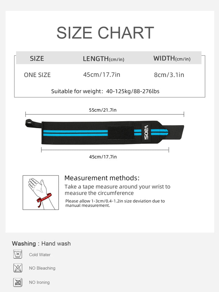 VBOSi Wrist Wraps with Thumb Loop