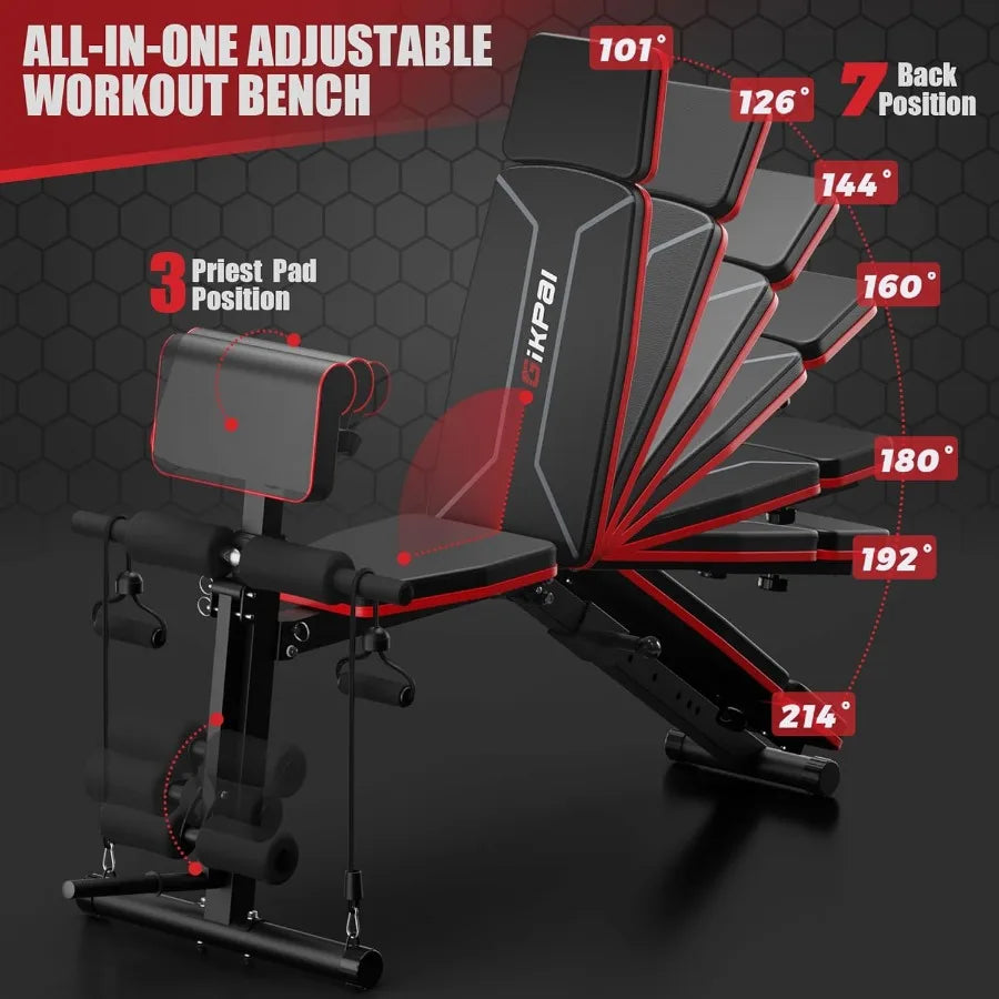 Foldable Incline Decline Weight Bench