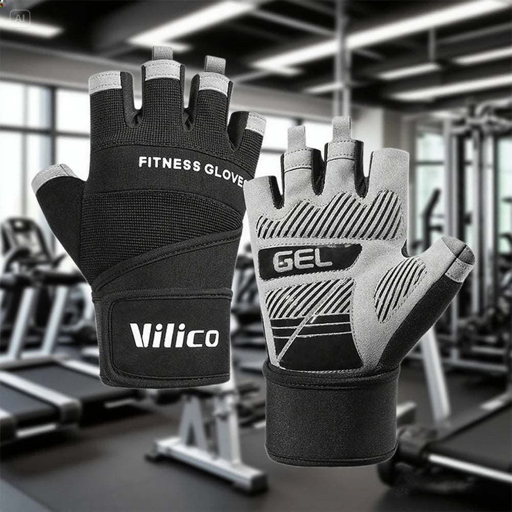 Non-Slip Full Palm Weightlifting Gloves