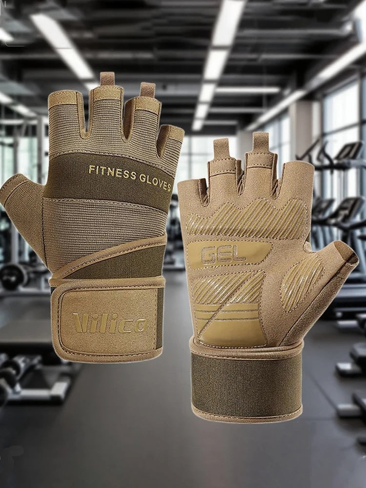 Non-Slip Full Palm Weightlifting Gloves