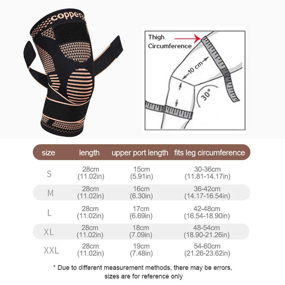 GTUBIKE Copper Knee Brace Support