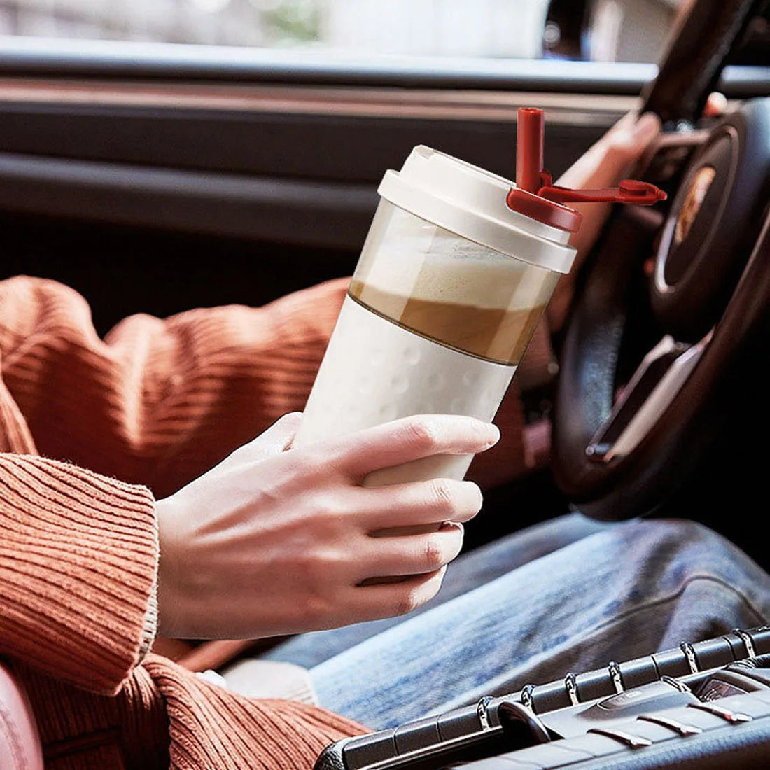 Portable Electric Protein Shaker Bottle