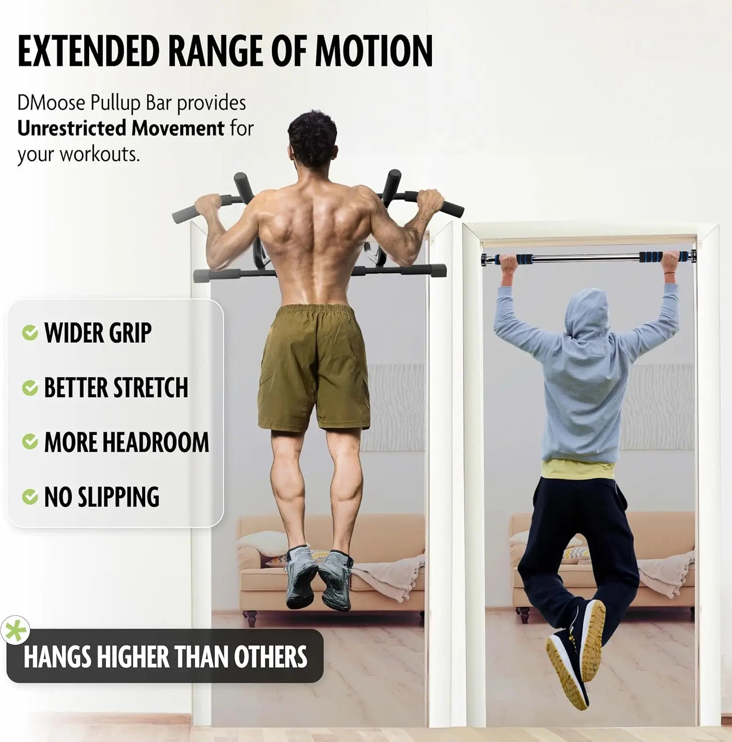 Doorway Pull-Up Bar 250 Lbs Capacity