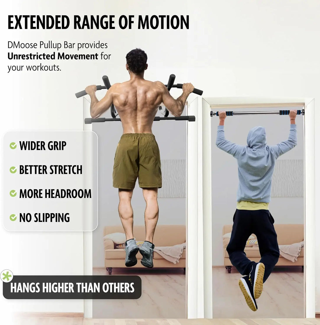 Doorway Pull-Up Bar 250 Lbs Capacity