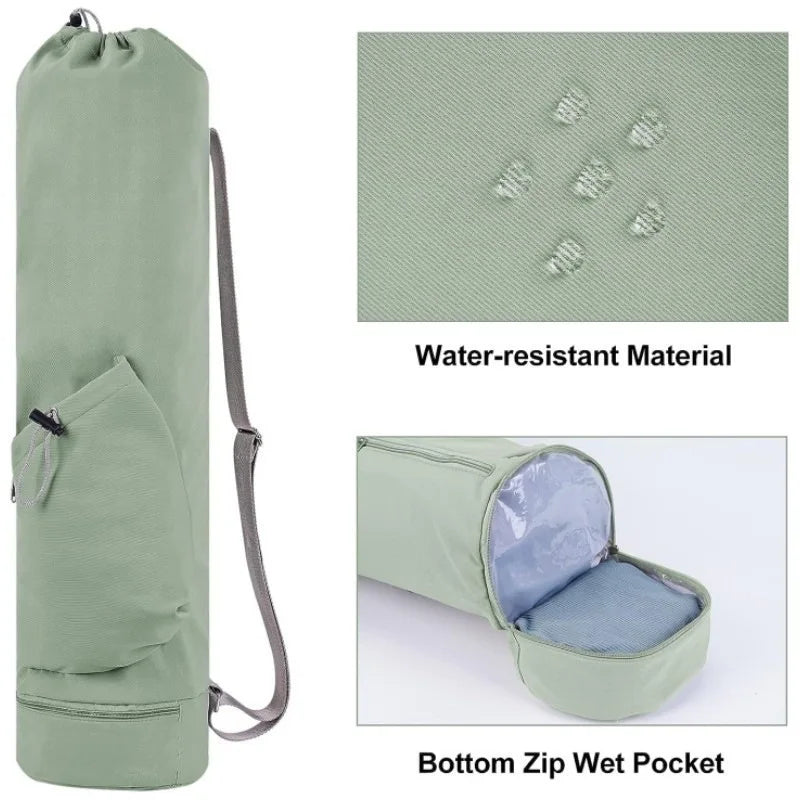 Yoga Mat Bag with Wet Pocket