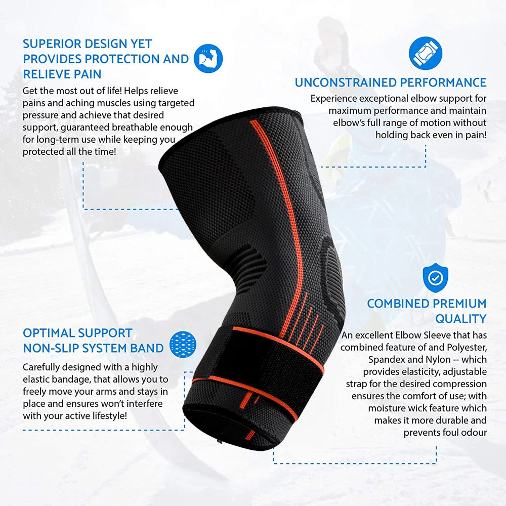 2PCS Elbow Brace Compression Sleeve
