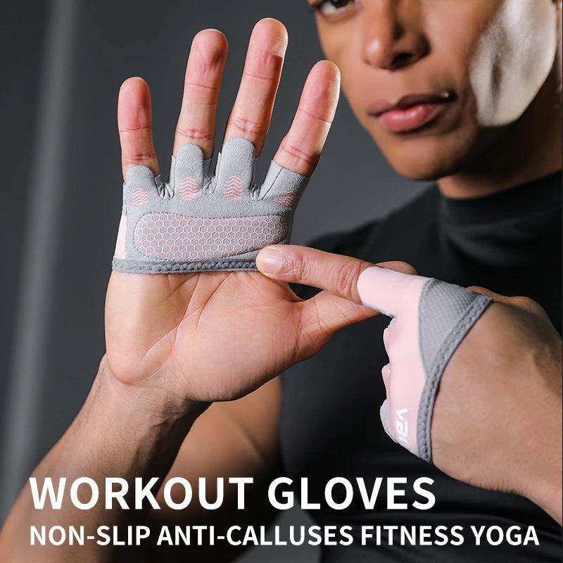VBOSi Four-Finger Non-Slip Workout Gloves