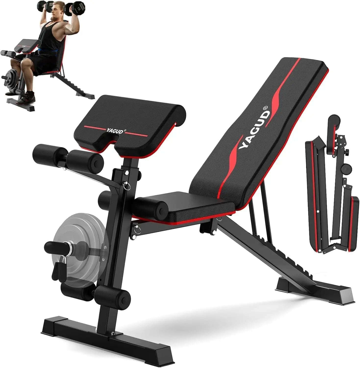 Adjustable Weight Bench Press Home Gym