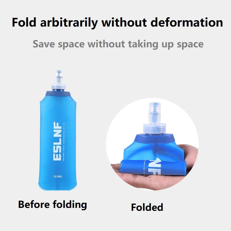 Soft Silicone Running Water Bottle