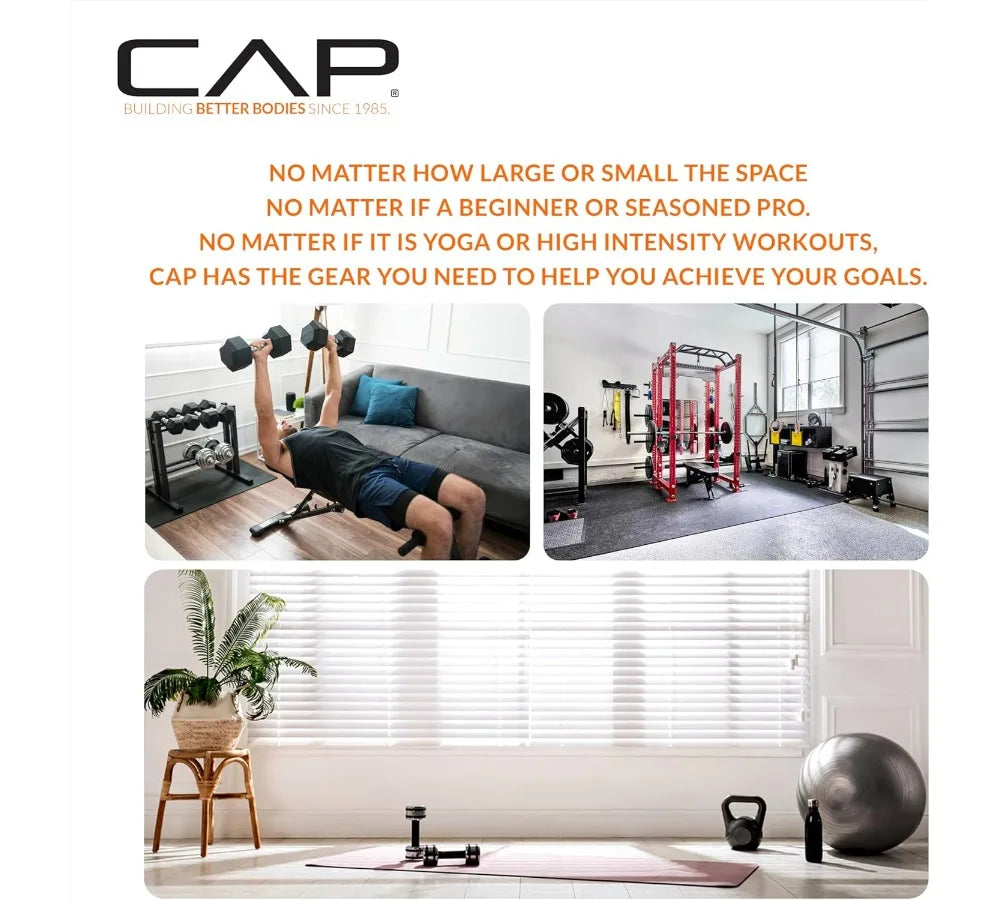 Coated Hex Dumbbell Set Home Gym