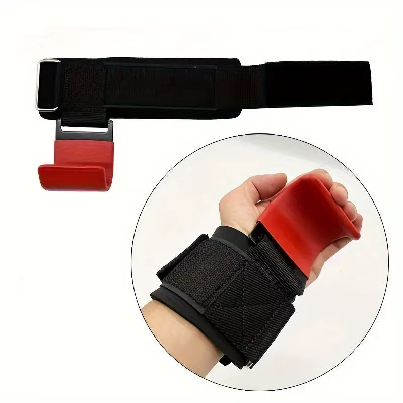 1 Pair of Heavy Duty Weightlifting Hooks with Padded Handles - Perfect for Lifting Weights and Pull-Ups!