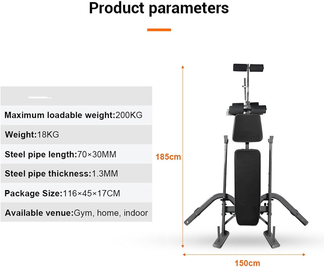 Weight Ben Set with Leg Extension/Curl and Preacher Curl Pad, Leg Developer, Foldable Workout Ben for Home, 800LBS, 4 in 1 Design(Us Stock）
